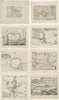 8 Military engravings from Theatrum Europaeum