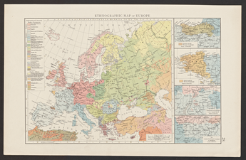 Ethnographic Map of Europe. 1893