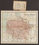 Verbickis, V. Lietuvos žemlapis su etnografijos siena. Sankt Peterburgas.  1911