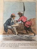 " Le Charivari" French political-satirical paper.  1863 SUKILIMAS