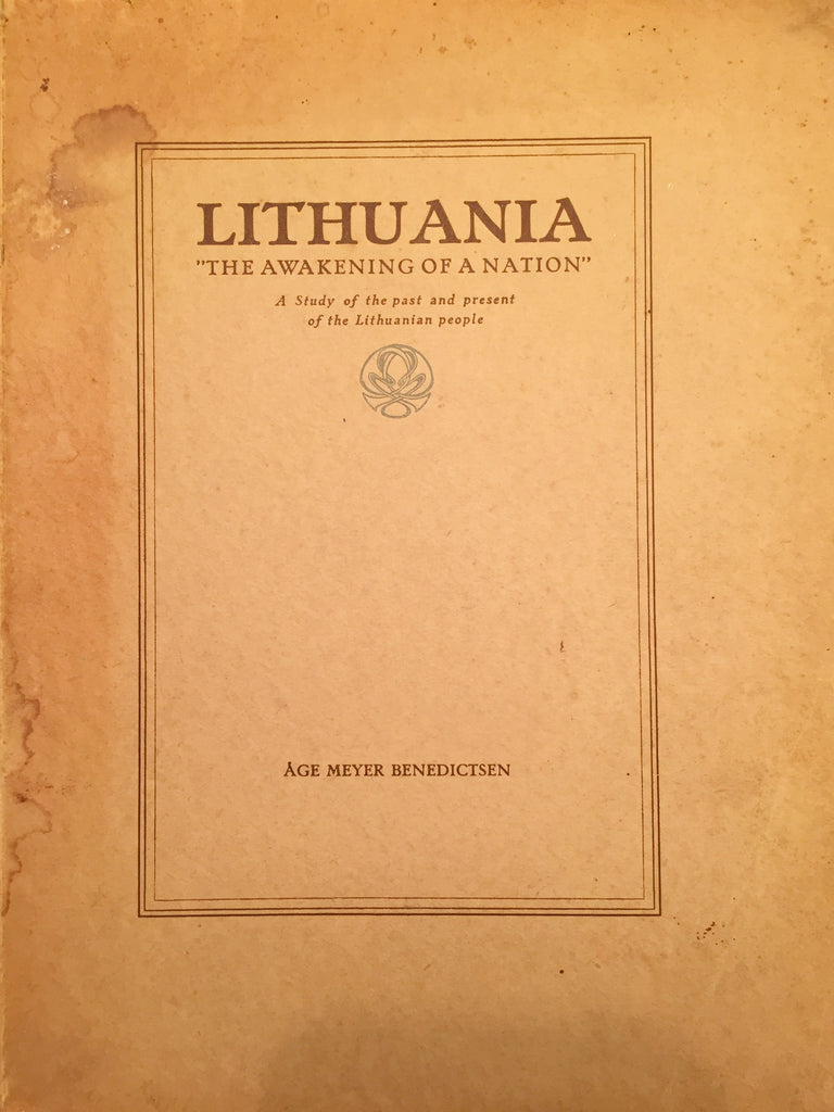 Age Meyer Benedictsen. Awakening of nation. Copenhagen, E.H. Petersen.1924