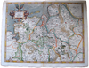 Germany Antique Original Mercator Map Westfalia Bremen Deutschland Landkarte