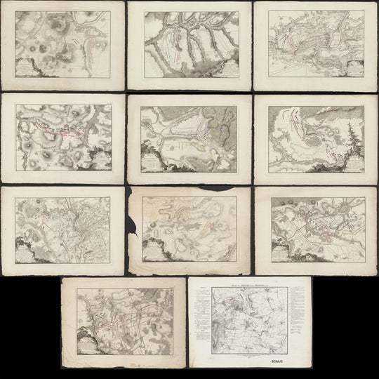 Battle scenes of Seven Years War (1756-1763)