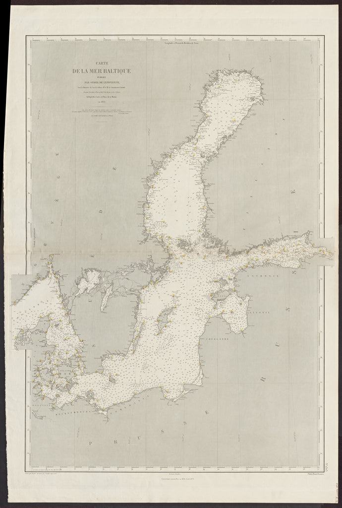 Carte de la mer Baltique