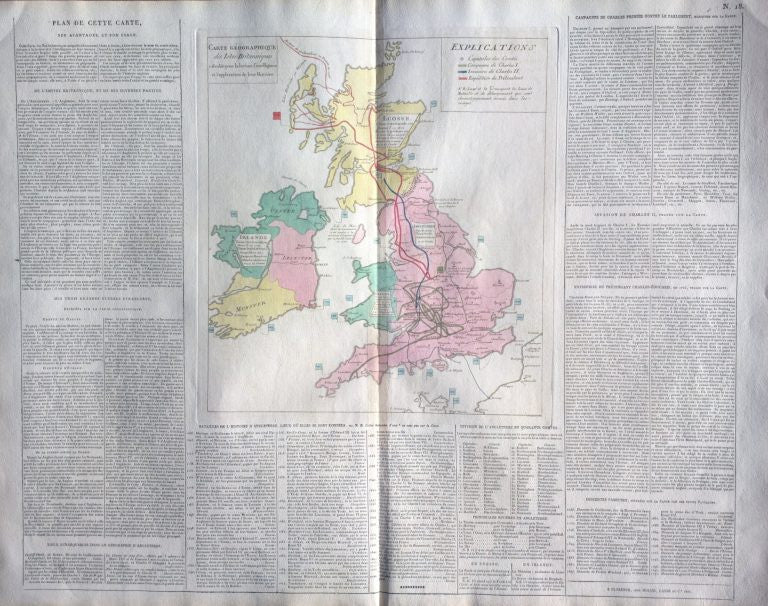Carte geographique des Isles Britanniques