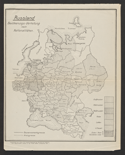 Hoetzsch, O. Rußland, Eine Einführung auf Grund seiner Geschichte vom Japanischen bis zum Weltkrieg. Berlin. 1917