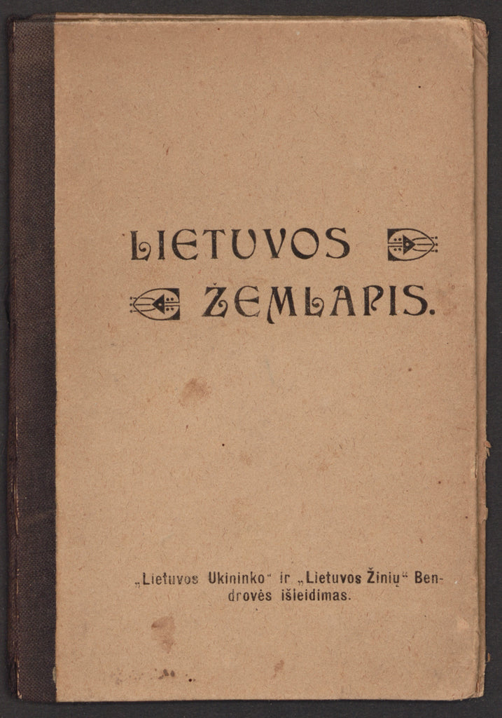 Verbickis, V. Lietuvos žemlapis su etnografijos siena. Sankt Peterburgas.  1911