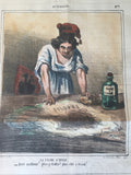 " Le Charivari" French political-satirical paper.  1863 SUKILIMAS