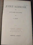 Rivas, C.C "Justice" Allemande en Lituanie occupee. Genève, Nancy. 1917