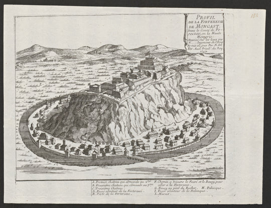 Profil de la forteresse de Mongast