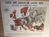 WALTER TRIER.  Karte von Europa im Jahre 1914