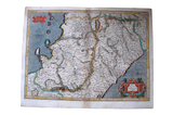 Italy Antique Original Mercator Map Italia Abruzzo Livorno