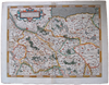 Germany Antique Original Mercator Map Saxonia Meklenburg Deutschland Landkarte