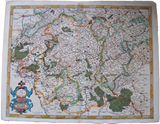 Luxembourg Antique Original Mercator Map Deutschland Landkarte