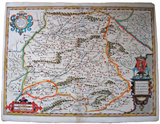 Spain Antique Original Mercator Map Espana Castilia Madrid Toledo